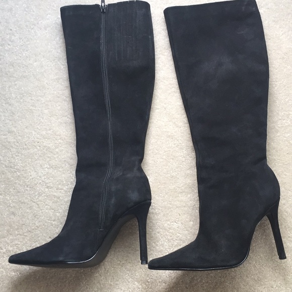 Colin Stuart black suede boots - Picture 2 of 4